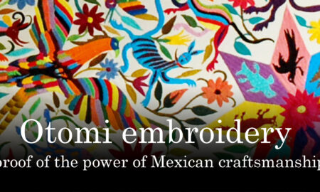 Powerful Mexican embroidery Otomi