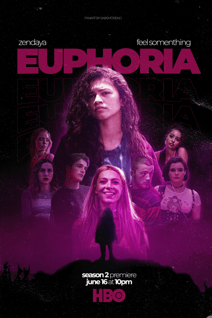 Fashionable American Television Series Euphoria